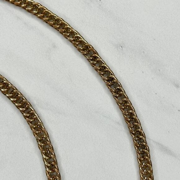 Gold Tone Chain Link Purse Handbag Bag Replacement Strap - Picture 4 of 11